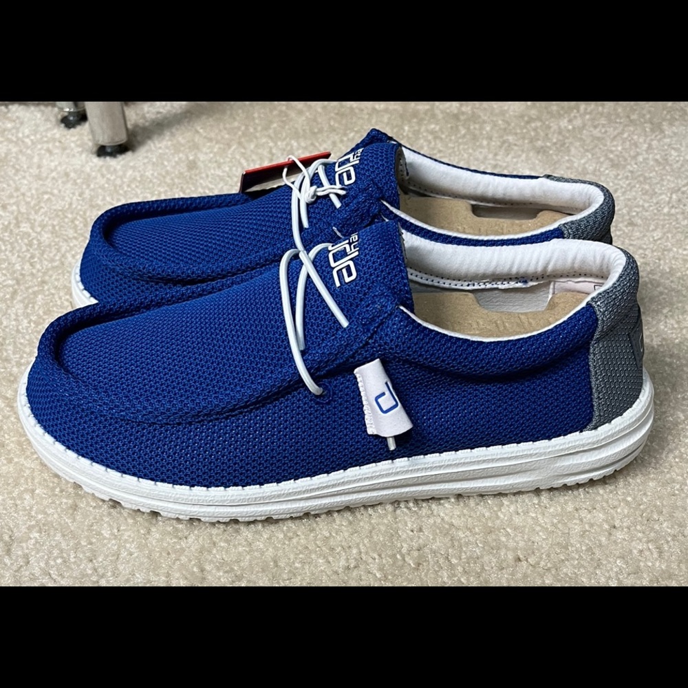 Hey Dude Wally Sox Go Blue Shoes